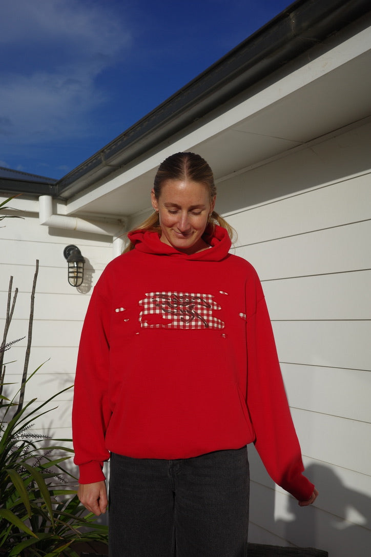 Gingham Horse Hoodie