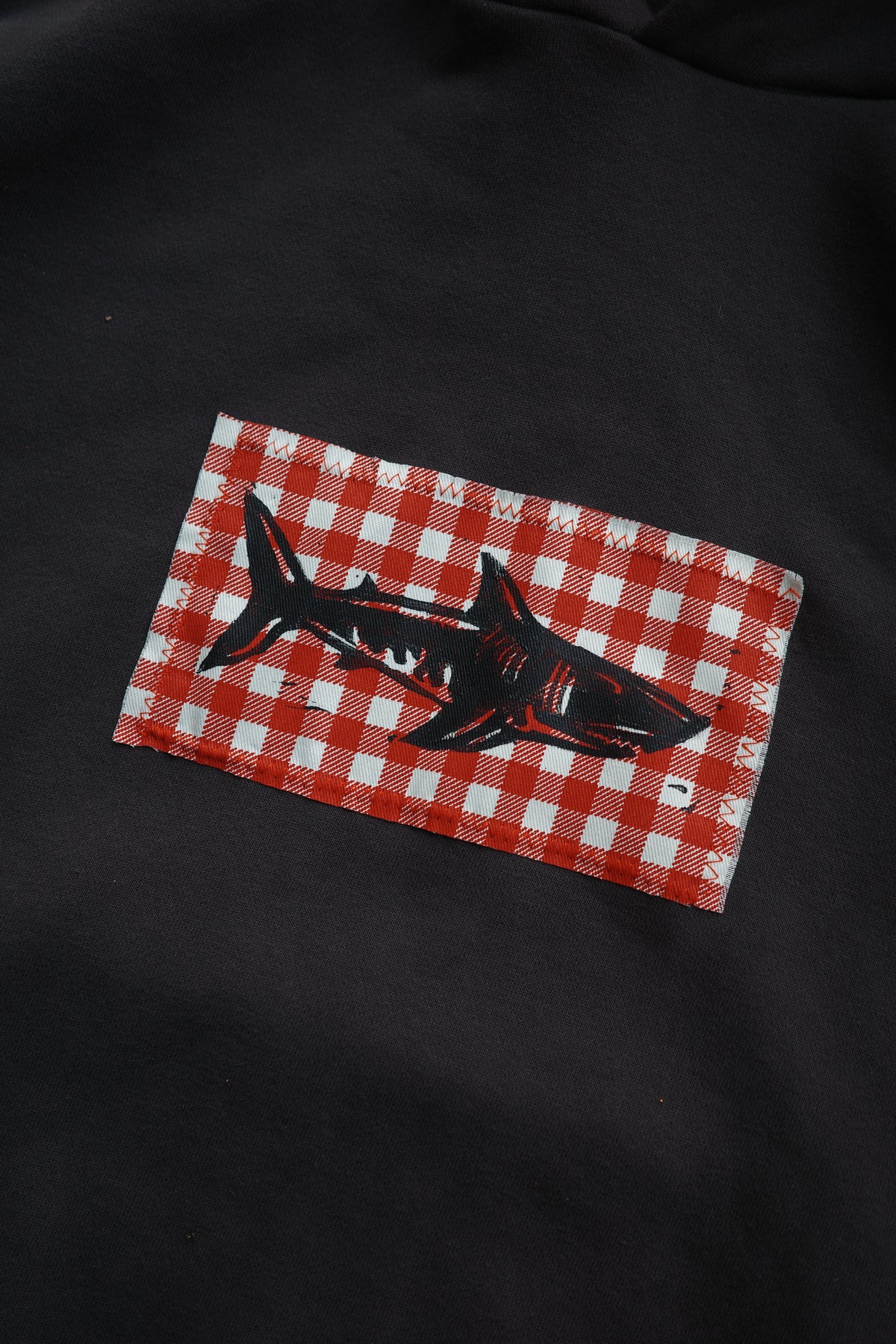Gingham Shark Hoodie
