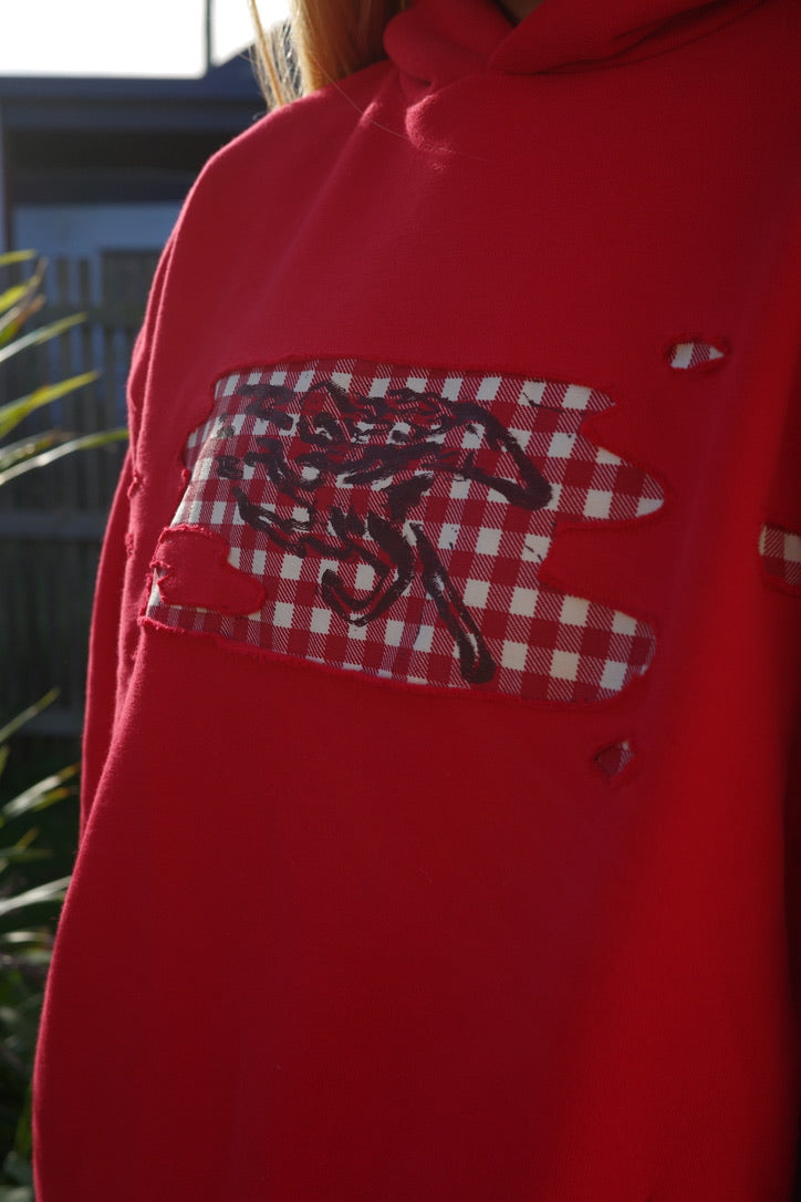 Gingham Horse Hoodie