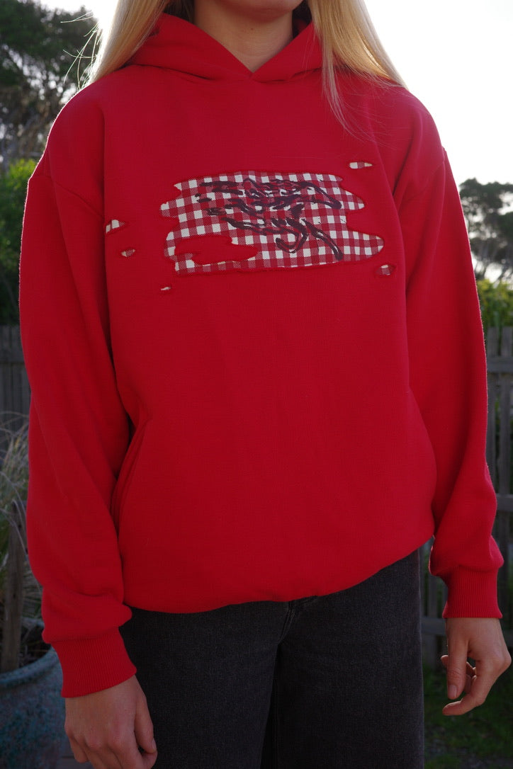 Gingham Horse Hoodie