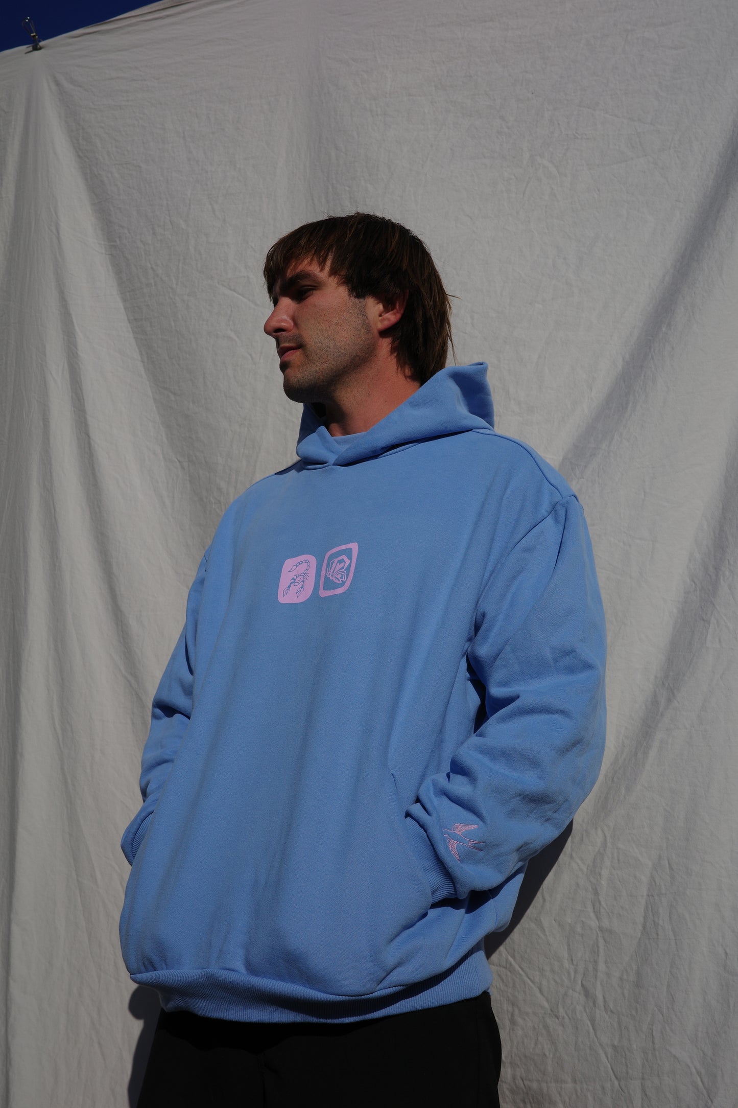 Lovers Hoodie Blue