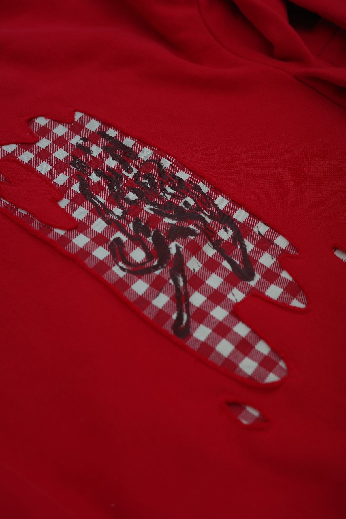 Gingham Horse Hoodie